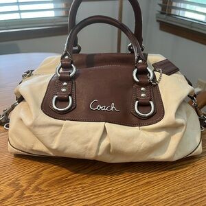 Coach Brown and Cream Women's Bag
